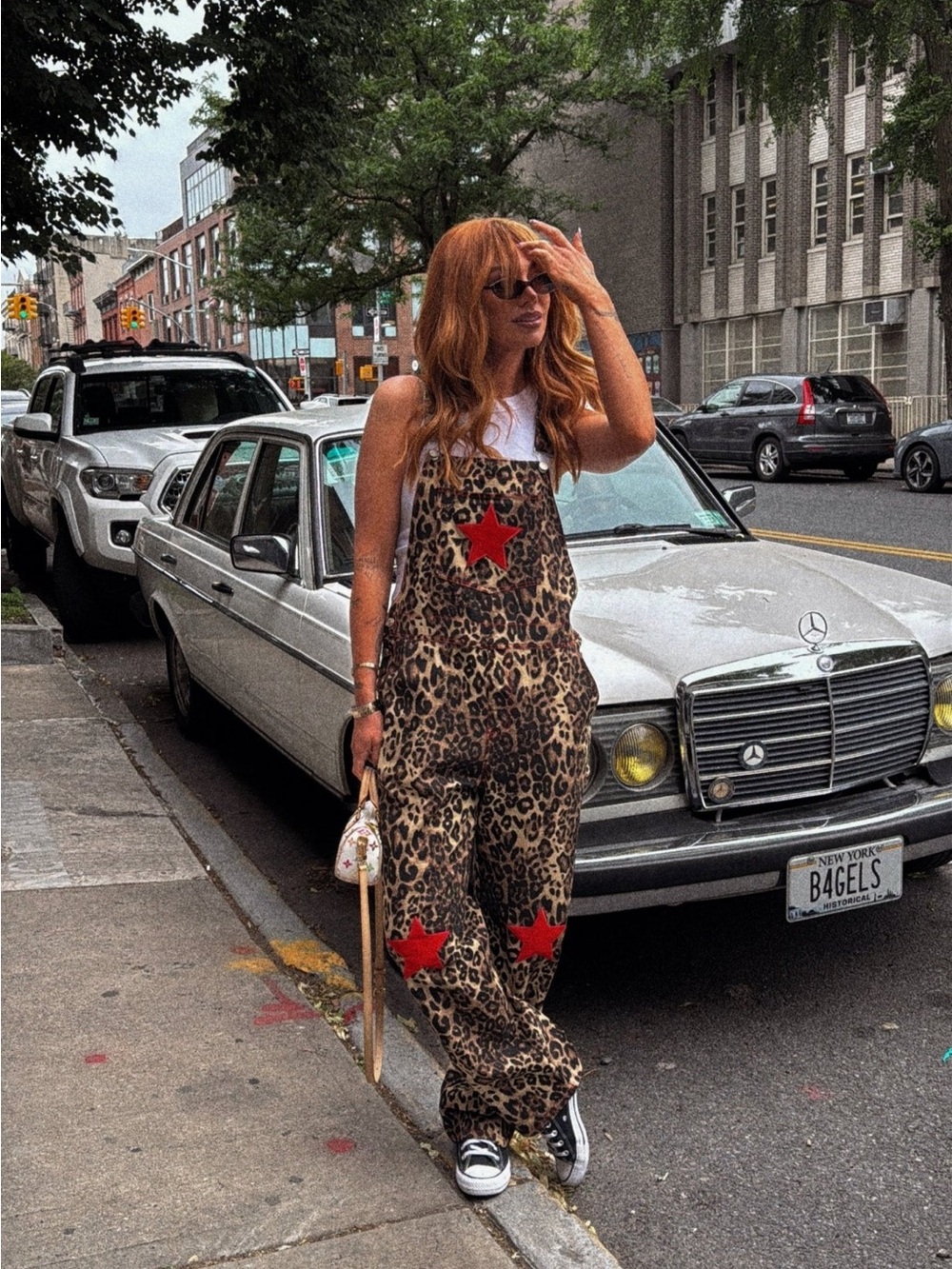 Dressed in LALA Star Girl Rising Boyfriend Overalls - XL - Picture 3 of 11